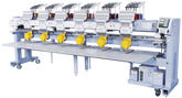Baruden K-Series Multihead Embroidery Machines Overview 6 Head